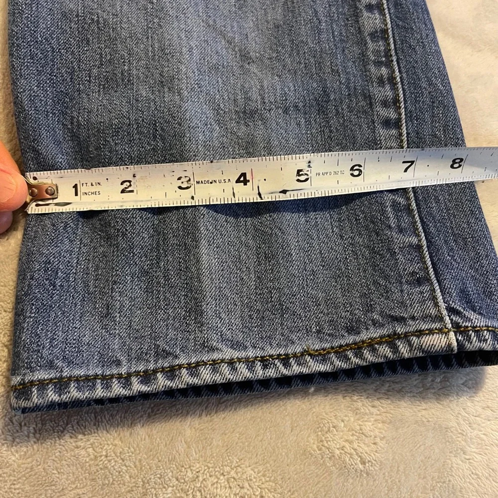 Levi's 501 Jeans Mens 36x30 Light‎ Wash Button Fly Denim Blue Streetwear (34x29)